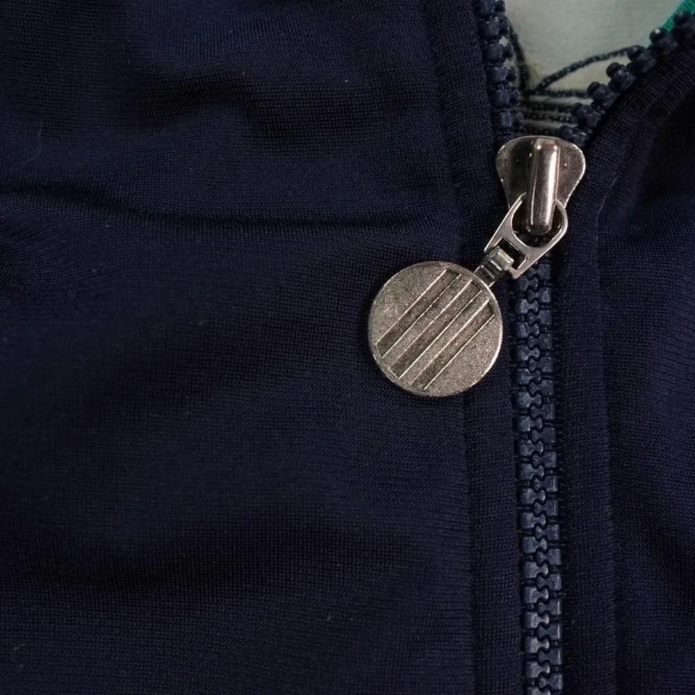 Vintage Adidas Jacket Mens Large Blue White Green Full Zip Sport Trefoil 90s‎